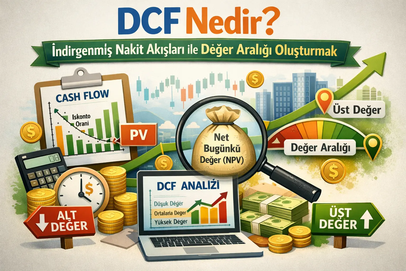 DCF Nedir? İndirgenmiş Nakit Akışları ile Değer Aralığı Oluşturmak