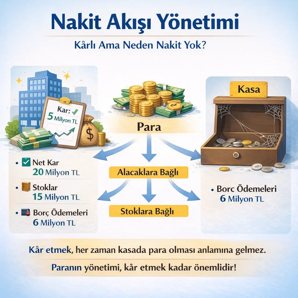 Nakit Akışı Yönetimi: Kârlı Ama Neden Nakit Yok?
