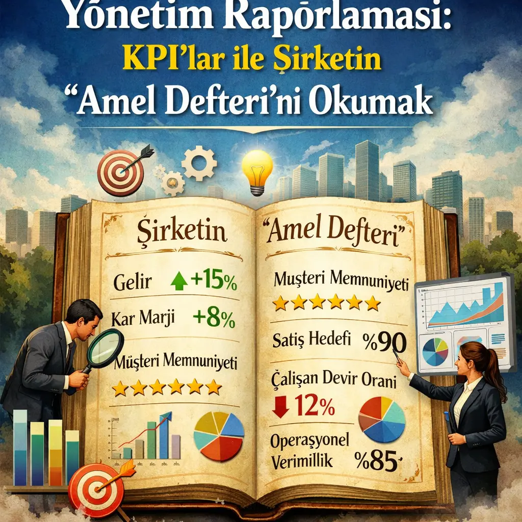 Yönetim Raporlaması: KPI’lar ile Şirketin “Amel Defteri”ni Okumak
