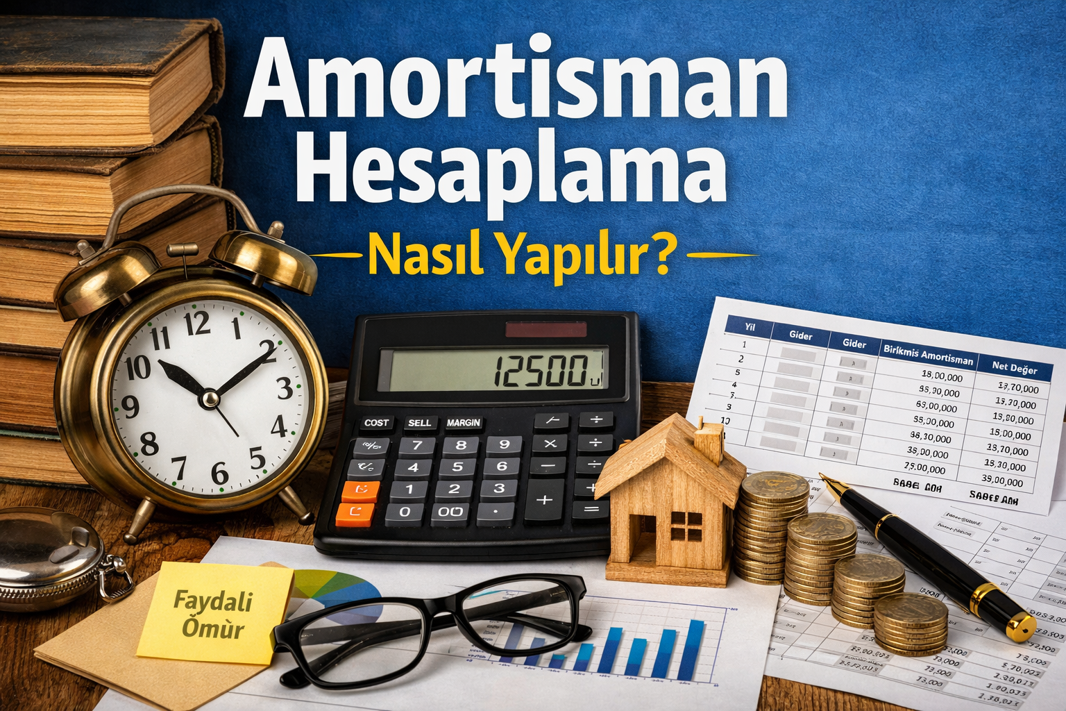 Amortisman hesaplama nasıl yapılır rehberi, doğrusal ve azalan bakiyeler yöntemi