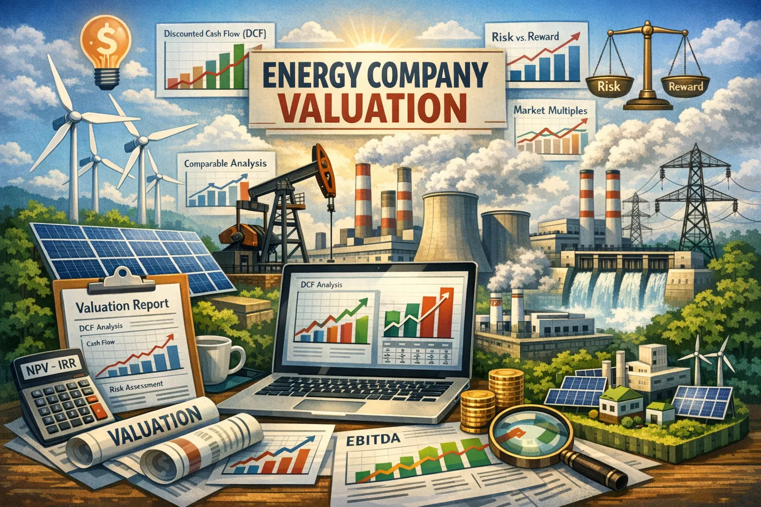 Enerji Şirketi Değerleme: GES, RES, HES Projeleri ve Proje Finansmanı