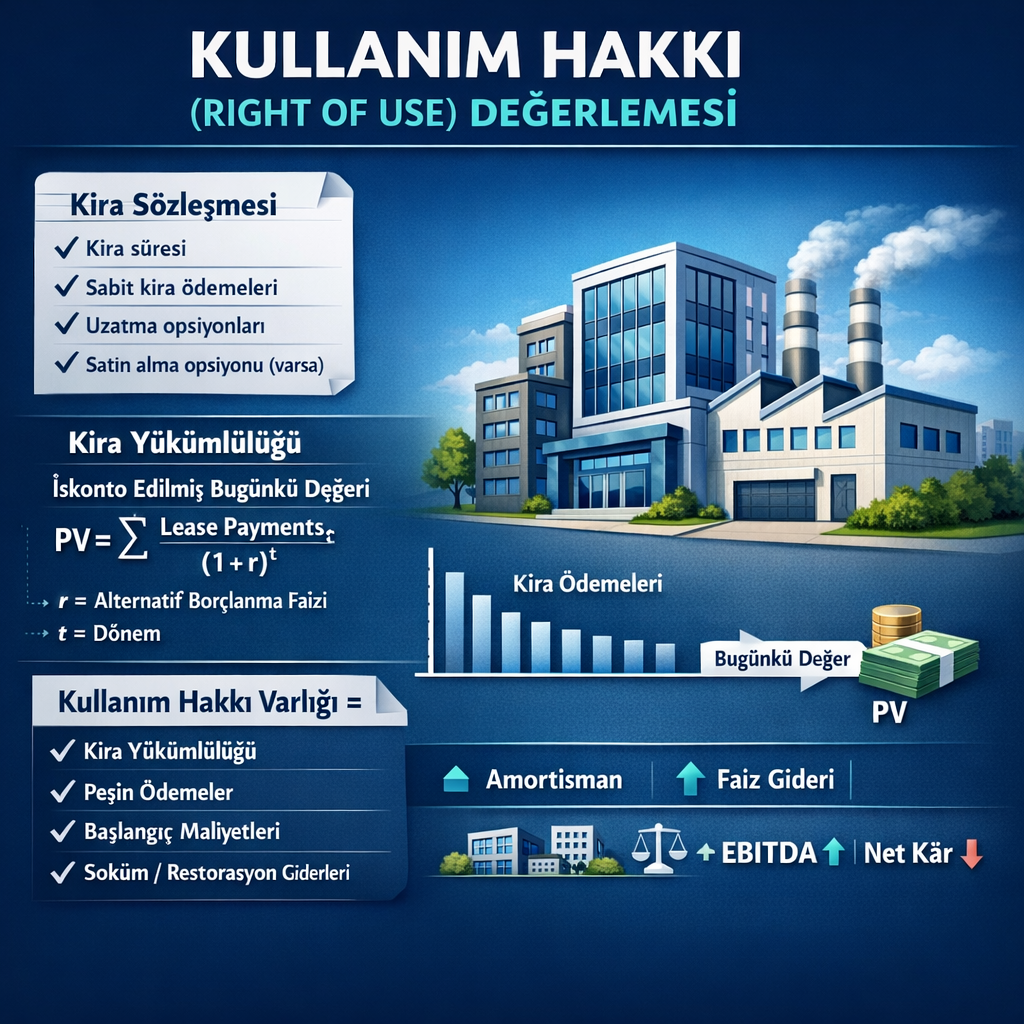 Kullanım Hakkı Değerlemesi Nedir? (Right of Use) Lisans, Kira, İrtifak ve Royalty Değeri
