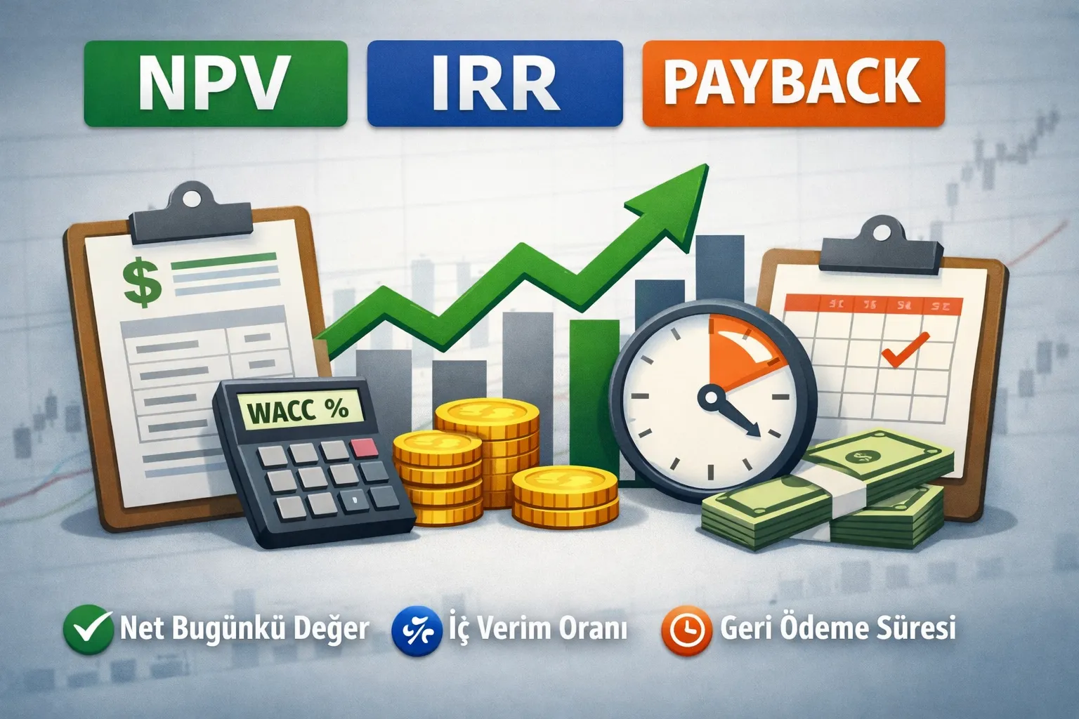 İç Verim Oranı (IRR / XIRR) Nedir? Mantığı, Formülü, NPV ile İlişkisi ve Uygulamalı Rehber