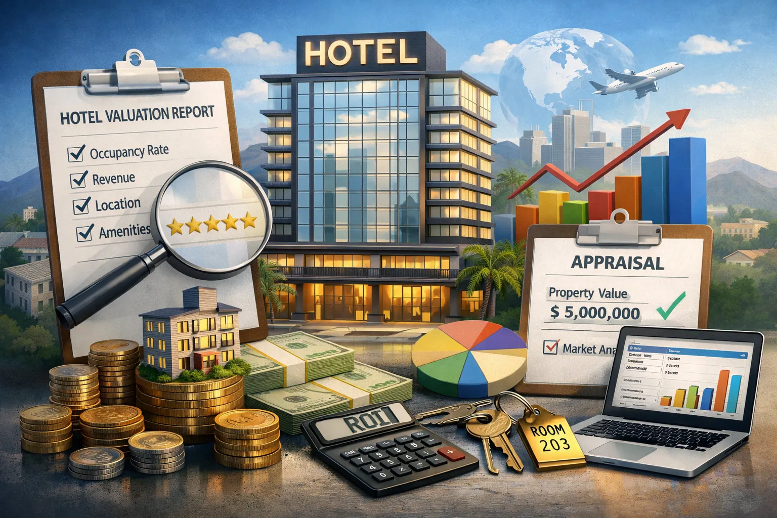 Otel Değerleme: DCF, ADR-RevPAR, Cap Rate ve Örnek Hesap (Hotel Valuation)