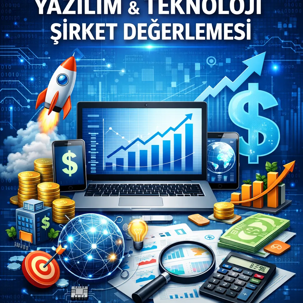 Teknoloji ve Yazılım Şirketi Değerleme: Startup Değerlemesi, SaaS Çarpanları ve DCF Rehberi