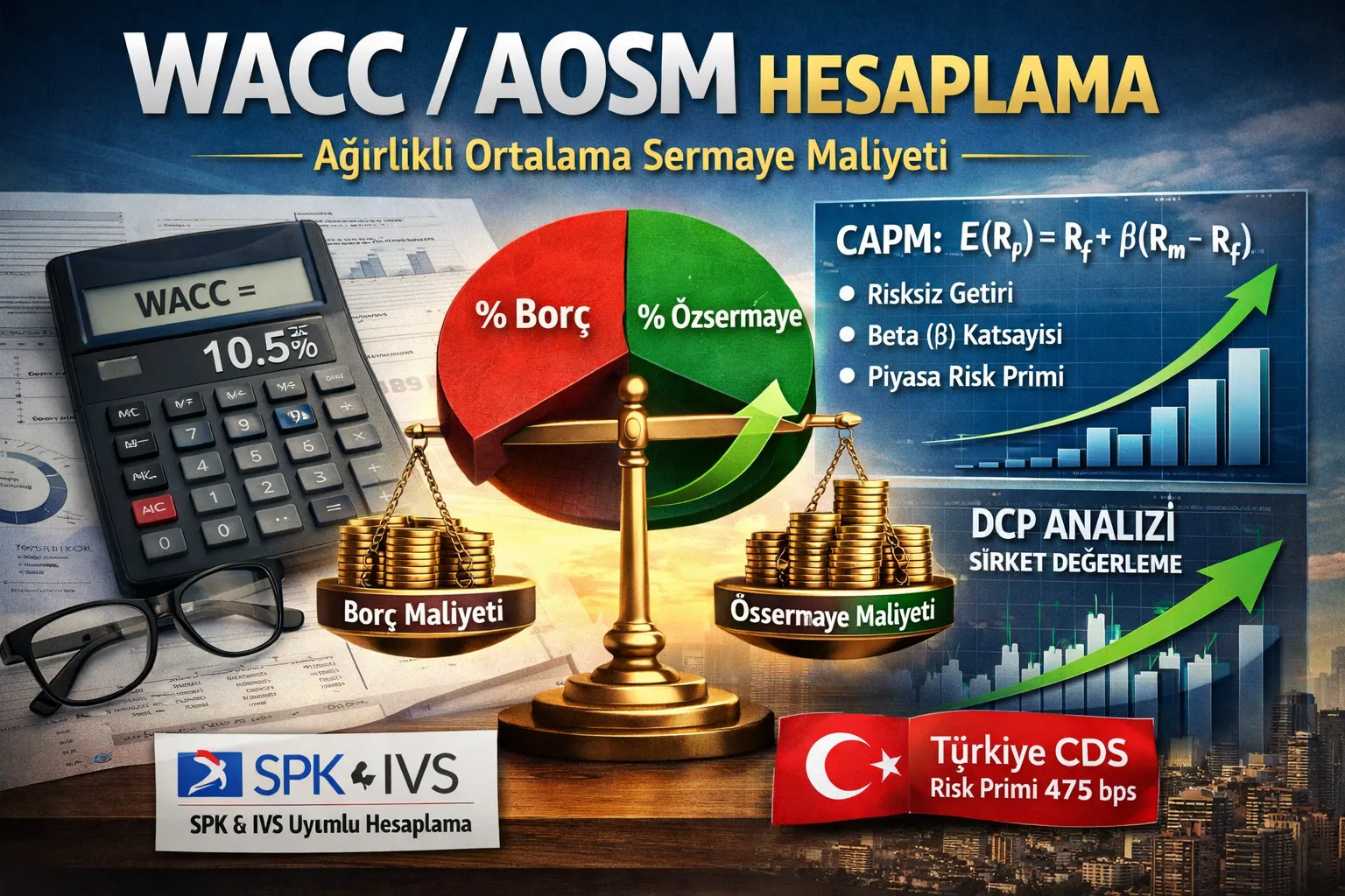 WACC ağırlıklı ortalama sermaye maliyeti hesaplama