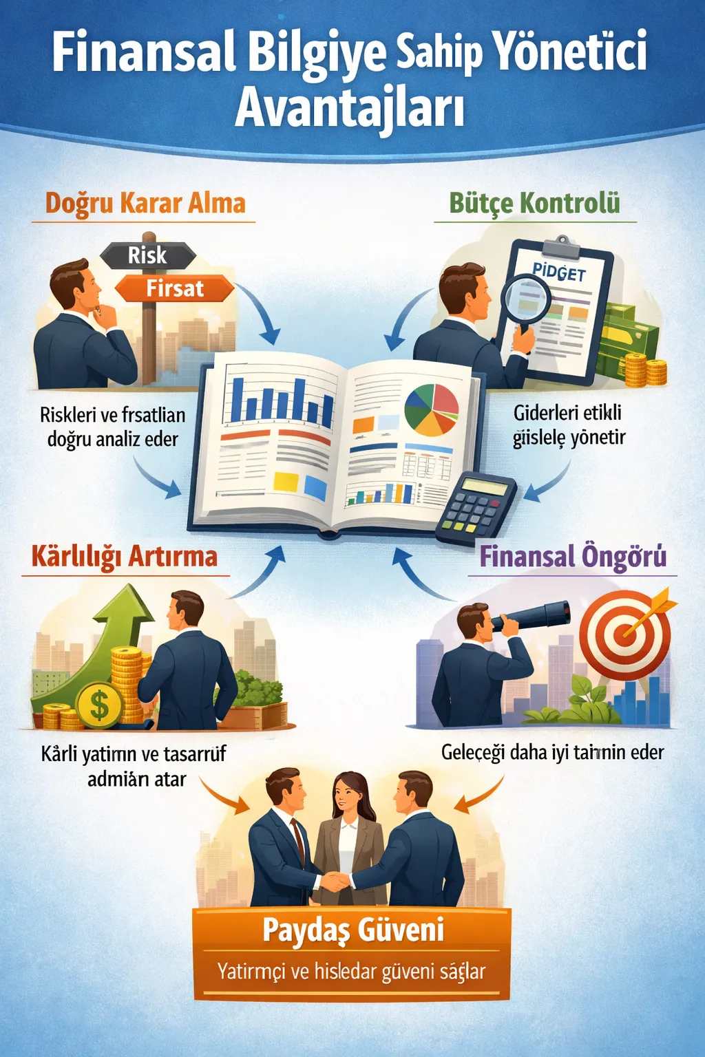 Finans Bilgisi Olan ve Mali Tablo Okuyabilen Yöneticinin Avantajları: Karar Kalitesini Sıçratan 25 Güç